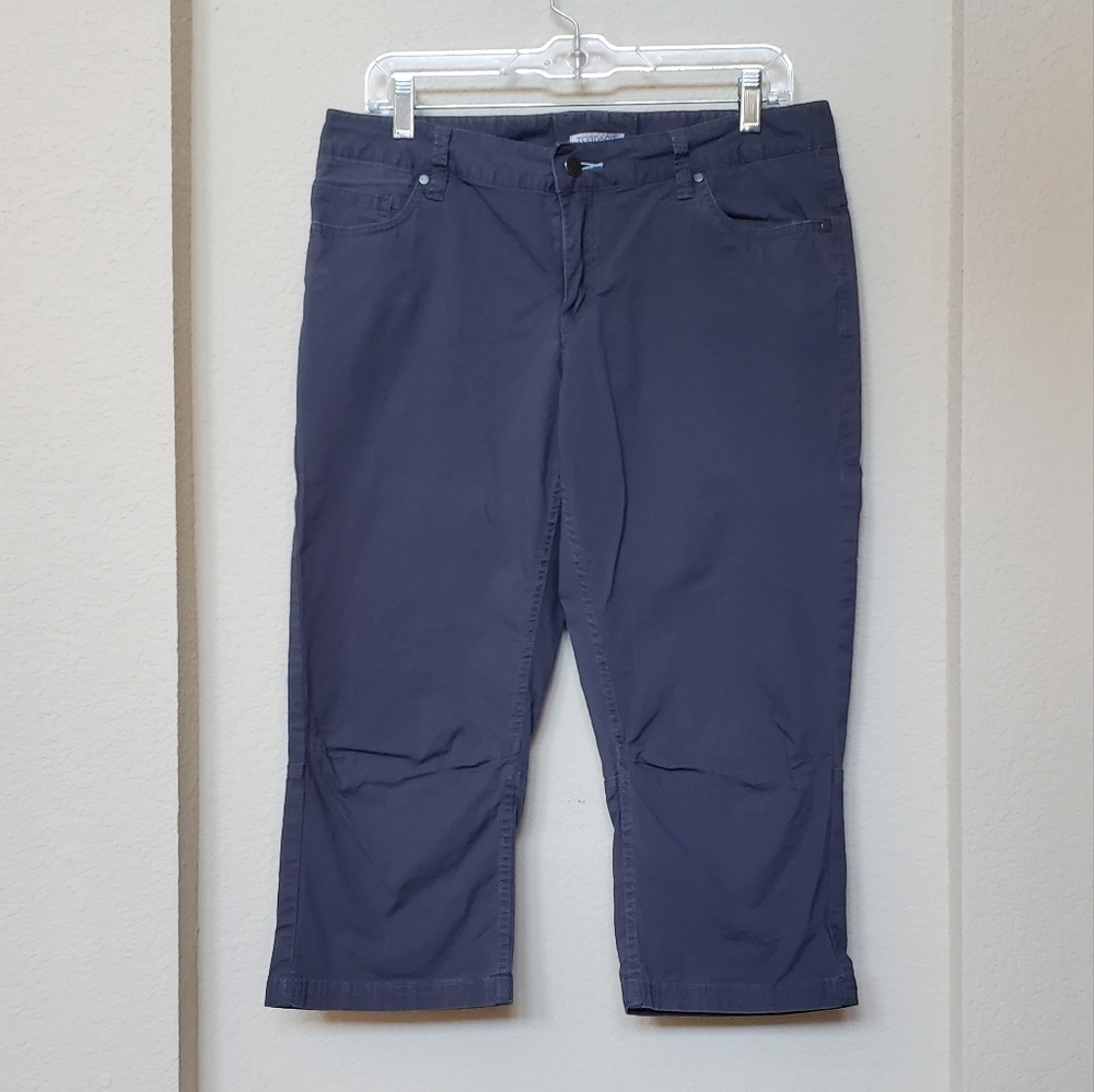 Toad&Co Women's Cropped Ankle Pants in Navy